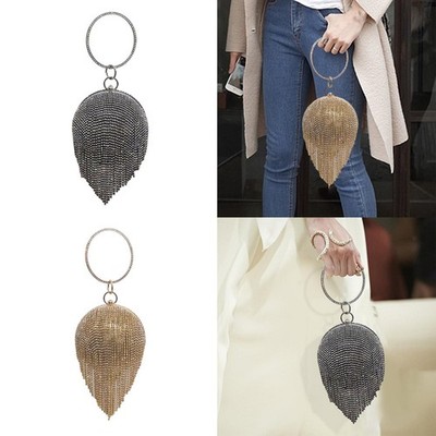 Elegante Handtasche mit Griff Damen Clutch Geldbörse Tote Hochzeit Events