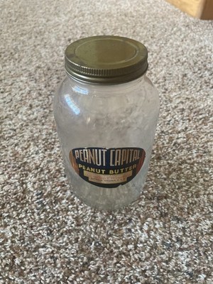 PEANUT CAPITAL PEANUT BUTTER OLD RELIABLE PEANUT CO. SUFFOLK VA BALL JAR ORIGINA