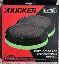 Kicker KLSR65 6 1/2" Multi-Color LED Lighted Speaker Rings 50KLSR65 WeatherProof