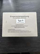EPA MRE Ration  Bundeswehr  Typ 4 MHD 8/26 Outdoor Camping