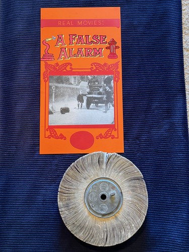 1900's Original MUTOSCOPE Reel # 319 A FALSE ALARM w/marquee card COIN OP 