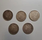 Morgan Dollars Lot of 5 90% Silver Coin Mixed Year US [Lot 7]