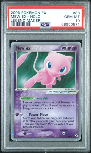 2006 Pokemon Mew EX Legend Maker Holo PSA 10 #88/92 Pop 78