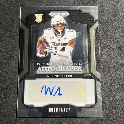 WILL SHEPPARD Rookie Auto 2025 Panini Prizm Draft Football DPA-WSD