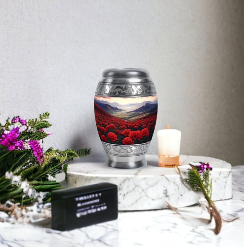 Rose Urn Urns for Women Human Ashes Adult Burial 3 Inch Funeral Memorial - Picture 6 of 7