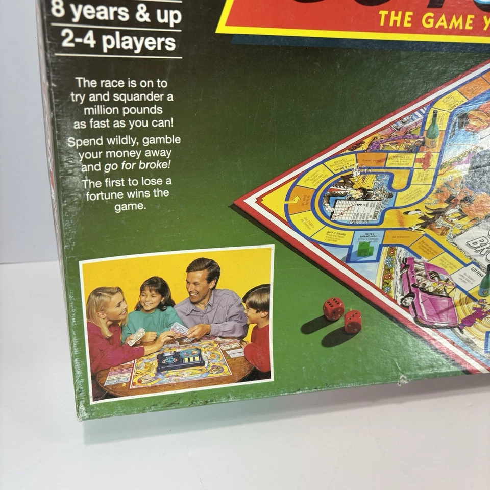 MB Games Go For Broke Juego de Mesa 1993 Completo Excelente Estado De Colección Foto 3 de 4