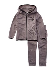 New Balance 2Pc Tech Fleece Jacket  Pant Set Grey 2T