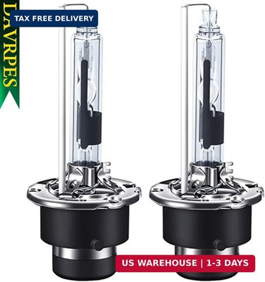 D2R 35W 6000K Cold White Xenon HID Headlight Bulbs Replacement for Low Beam High