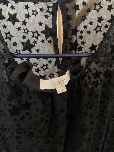 LOFT Star Tie Waist Dress - Large - Foto 4 di 4