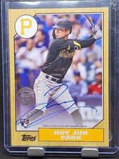 Hoy Jun Park 2022 Topps Rookie RC Auto Black Parallel 199 1987 Design 35th