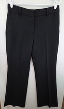 Ann Taylor The Jayne Trouser in Black sz 6 Women's Mid Rise Full Length NWT