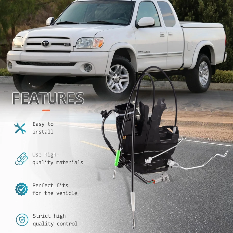 Front Left Driver Power Door Lock Actuator for Toyota Tundra W/O Full Cab 00-06  - Image 4 of 4