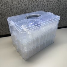 3-Tier Diamond Painting Storage, Diamond Art Seed Bead Clear Stackable Organizer