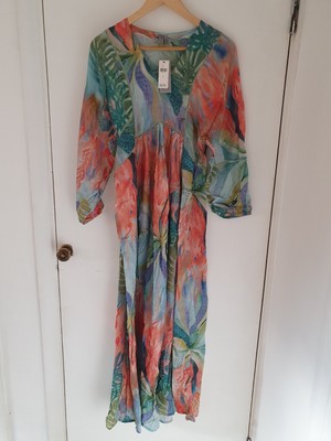 NEW Anthropologie Victory Cover Up Maxi Beach Dress Size S RRP 130 | eBay