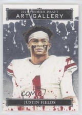 2021 Sage Premier Draft Art Gallery Justin Fields #AG-27 2b2
