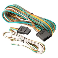 25' 4 Pin Flat Trailer Wiring Harness Kit Wishbone Style for Trailer Tail Lights