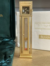 Vintage Bulova Miniature Grandfather Clock Collectible Model B-0597