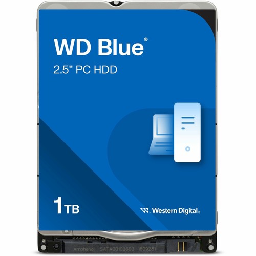 Western Digital Blue WD10SPZX 1 TB Hard Drive - 2.5" Internal - SATA (SATA/600) - Bild 2 von 3