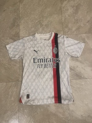 23/24 AC Milan Away Shirt #10 Rafa Leao Puma Soccer Jersey Size M