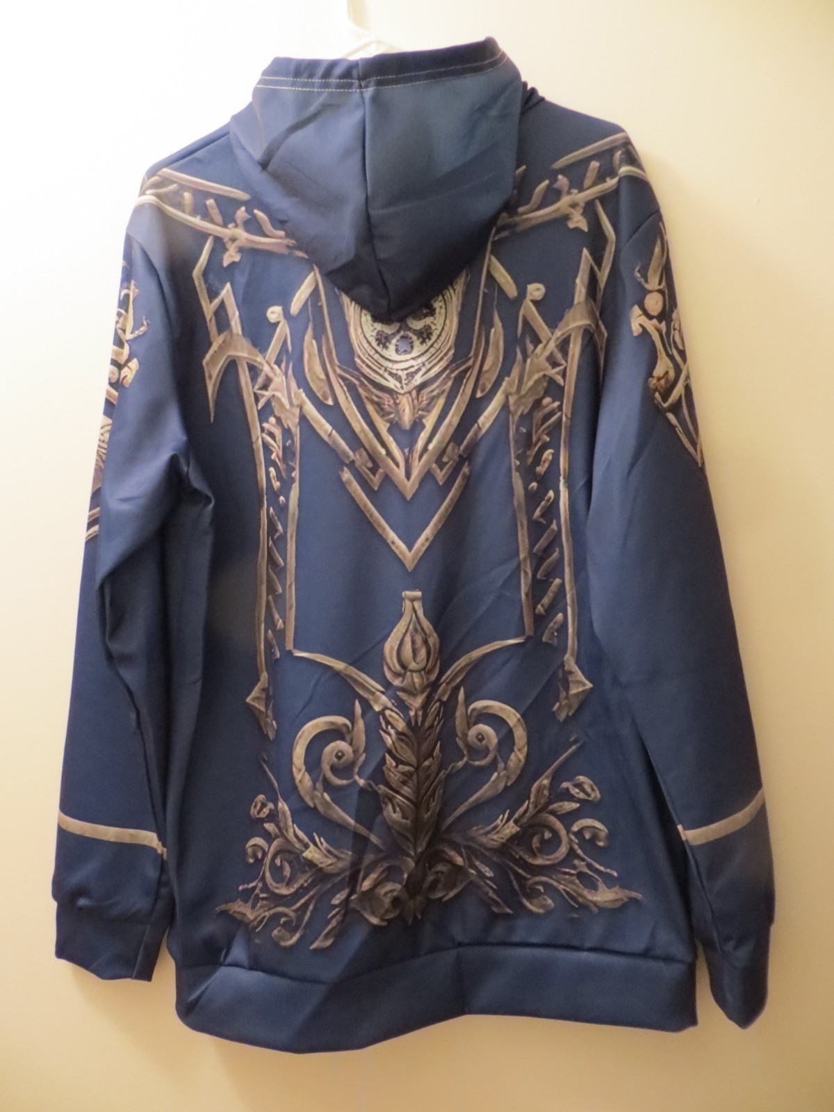 Men's Pullover Hoodie Medieval Armour Dark Blue Knight Large - second product detail image