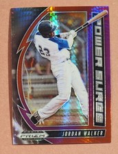 Jordan Walker 2020 Prizm Draft Picks Power Surge Red Purple Hyper Prizm Prospect