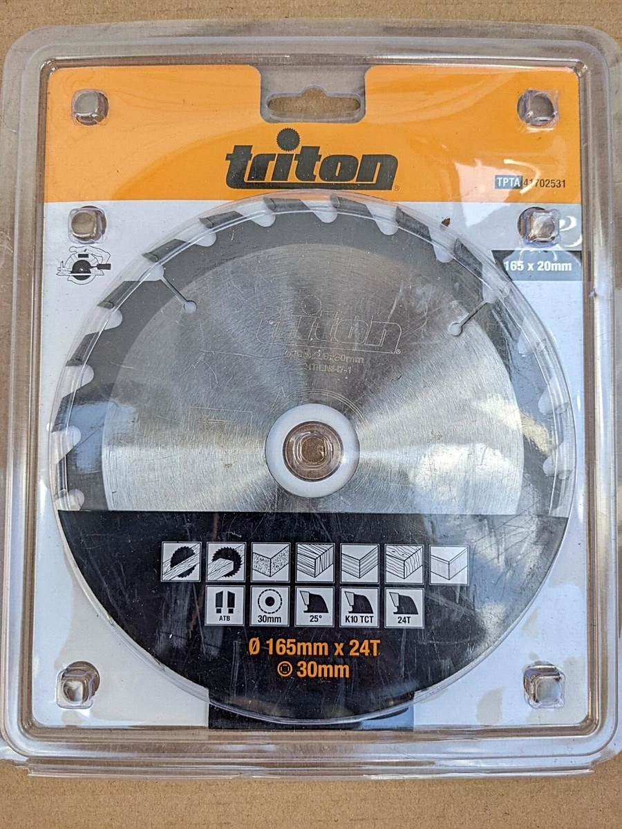 TRITON TCT CIRCULAR SAW BLADE 165MMX2.6MMX30MM 24T NEW