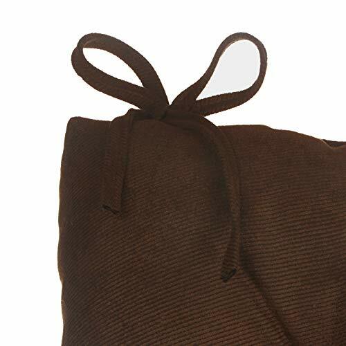Overstuffed Rocking Chair Set Seat and Seat Back Cushions 17" x 17" Chocolate for sale online