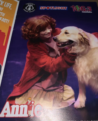 Souvenir StageProgram  Its A Hard Knock Life  ANNIE The Musical.Signed By Annie.