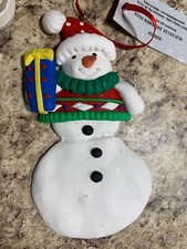 Snowman Christmas Ornament PERSONALIZED Christmas Ornament 4.5" U17g
