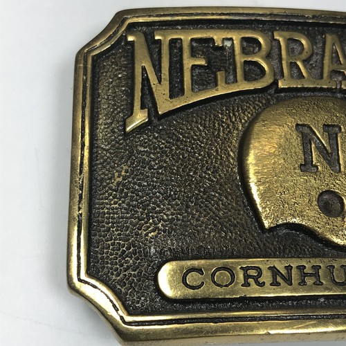 Nebraska Cornhuskers College Football Vintage Buckle 70’s Collection# BD-0197 - Picture 2 of 12