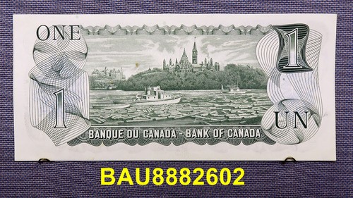 1973 Bank of Canada $1 One Dollar UNC Banknote - Picture 9 of 23