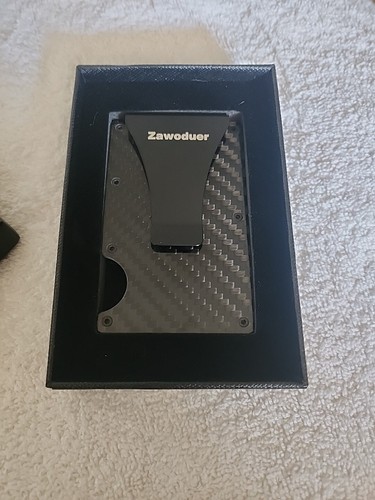 NEW NIB ZAWODUER DRY CARBON FIBER CASCADE WALLET, CREDIT CARD, CASH NEW IN BOX - Picture 2 of 6