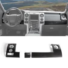 Carbon Fiber Console Dashboard Panel Cover Trim Kit for Ford Raptor F150 2009-14