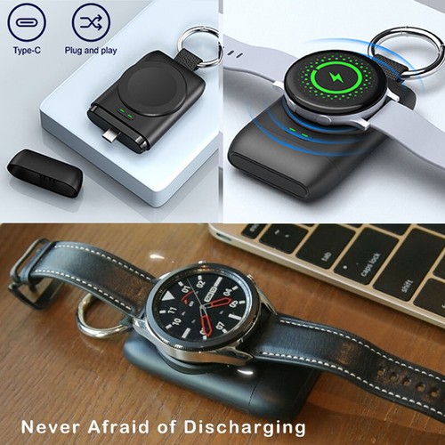 Portable1400mAh Magnetic Wireless Keychain Charger USB for Samsung Galaxy Watch - Zdjęcie 8 z 14