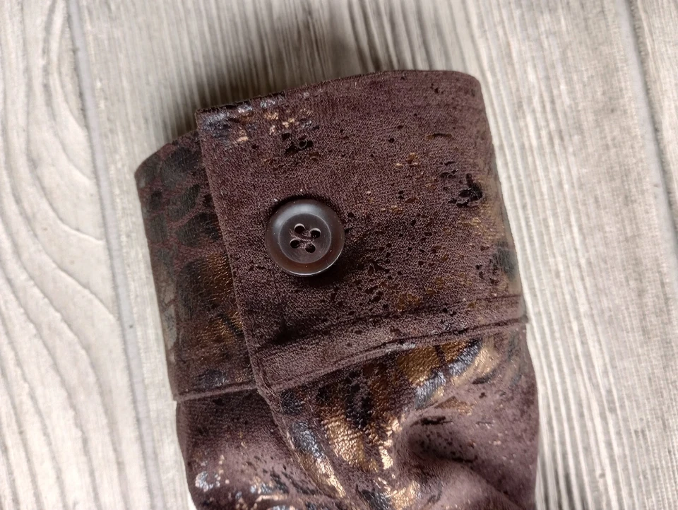 Erin London Womens Blazer Zip Jacket Metallic Gold Lined Size M Medium - Image 4 of 4