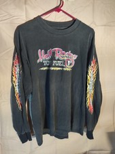 Camisa de colección Hell Racing Top combustible nitro metano Harley Davidson bicicletas de carrera de arrastre