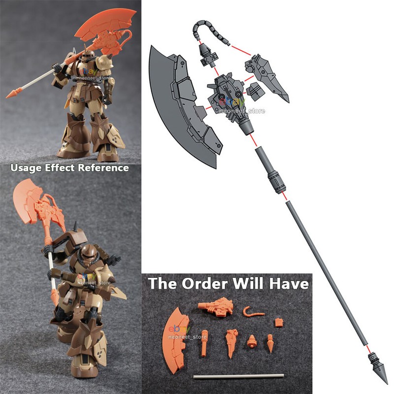 1/144 30MM HG RG Gunpla Gundam Model Weapon Detail Up Part Model Kit Giant Axe
