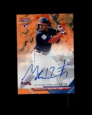 2016 Bowmans Best Orange Refractor Mallex Smith Auto #43/50