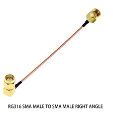 SMA Male to SMA Male Angle 50Ohm RG316 RF Coax Jumper Coaxial Cable RG-316