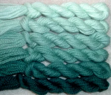 Paternayan Wool 3ply Persian Yarn Needlepoint Crewel 520 Teal Blue Green Family