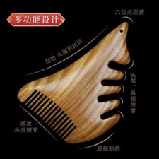 Green Sandalwood Multi-functional Massage Comb Head Meridian Comb Hair Massage