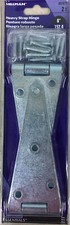 NEW HILLMAN 6" HEAVY STRAP HINGE 851671- 2 HINGES/PKG Zinc