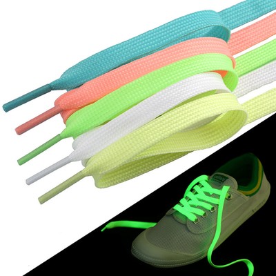 Luminous Shoe Laces Sports Canvas Flat Night Color Fluorescent Shoelace