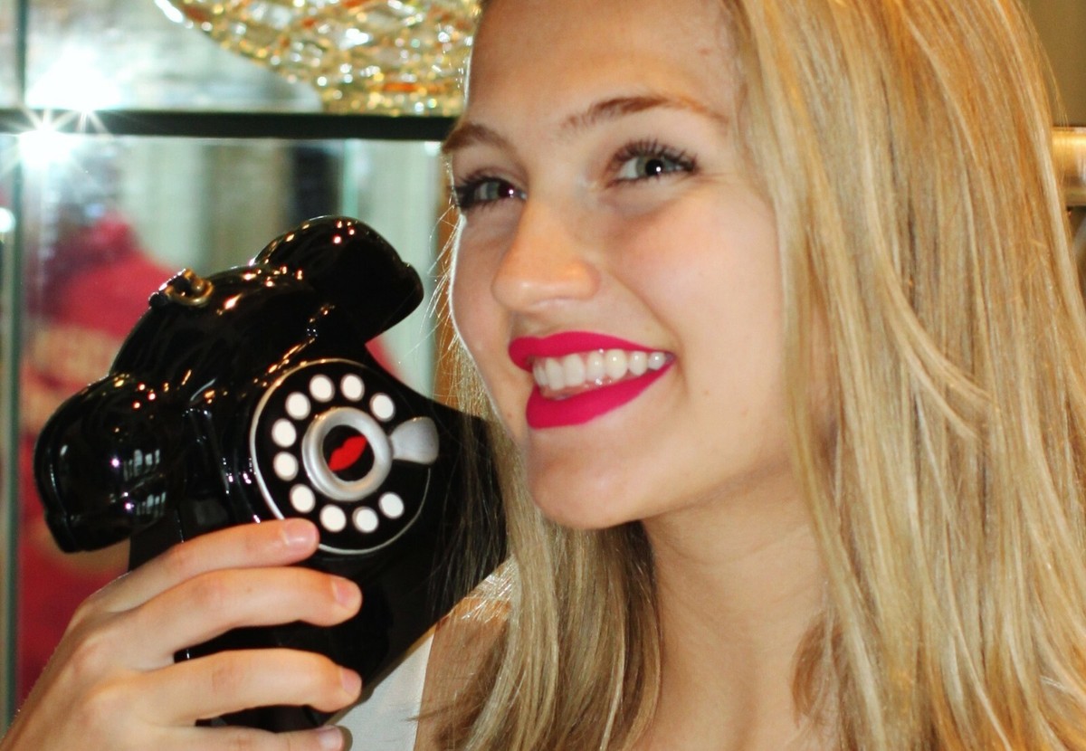 Timmy Woods MARILYN MONROE BLACK TELEPHONE PHONE PURSE CLUTCH