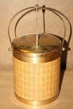 Vintage Ice Bucket With Hinged
