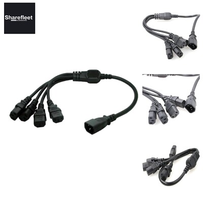 Eonvic IEC 320 netzkabel 4 x c13 C14 Male to 4XC13 Female 4fach Splitter Y-Kabel