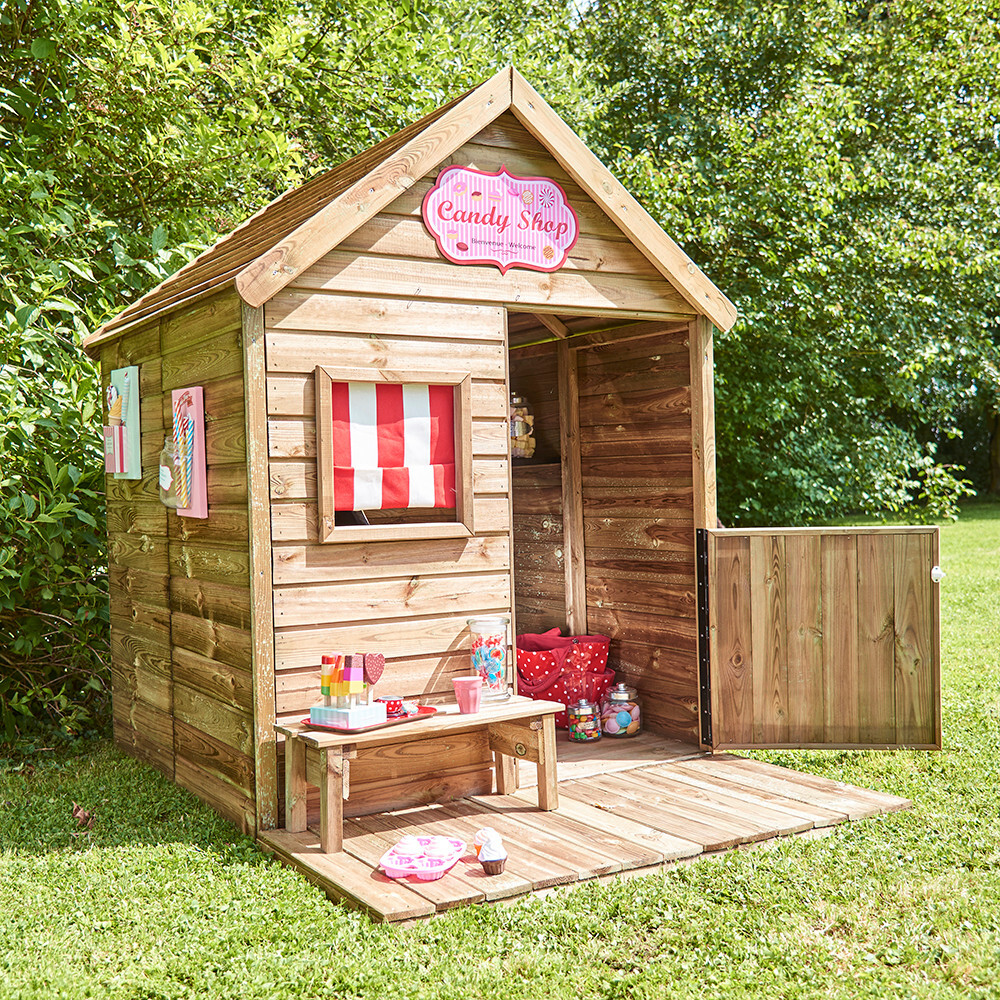 Soulet Heidi 6x 4 Garden Playhouse with Patio Pressure Treated Includes Floor