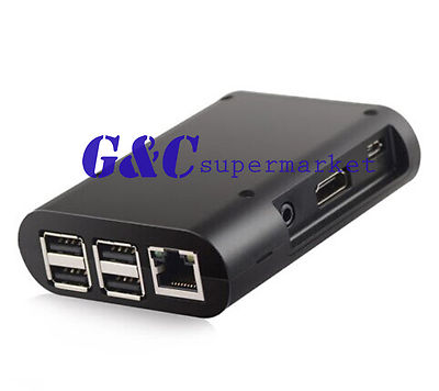 5X Black ABS Protective Enclosure Case Box Computer Raspberry Pi 2 Model B/B+ V1