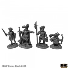 BARROWGATE TOWN WATCH Reaper Miniatures Bones Black REM44200 D&D
