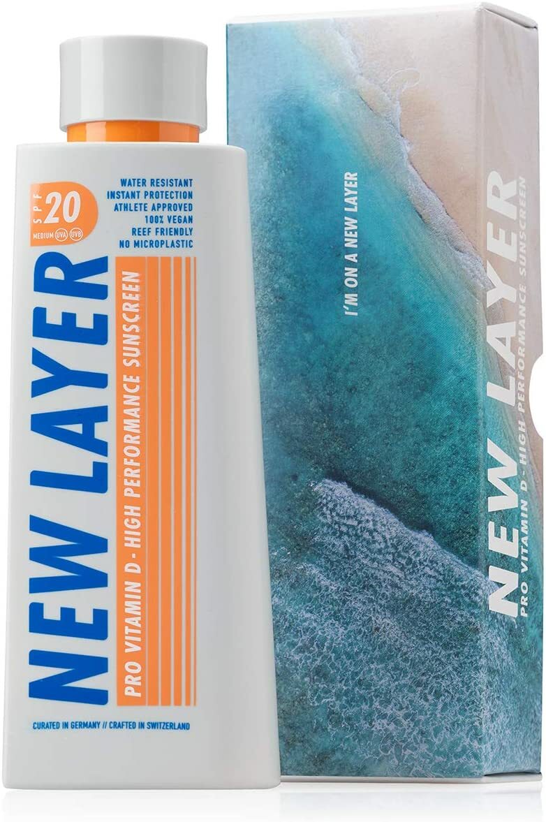 Crème solaire SPF20 pro vitamine D résistant à l'eau et respectueuse de l'océan
